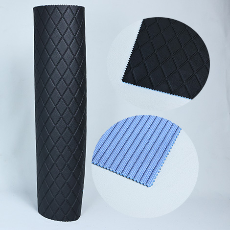 Embossed car floor mat material
