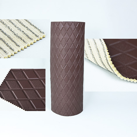 Embossed car floor mat material